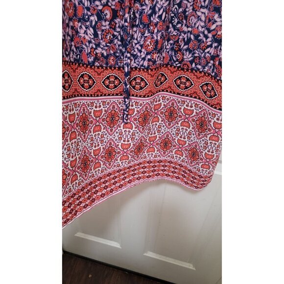 Gap Womens Sleeveless Floral Dress With Button Details & Tie Waist Size S - Picture 6 of 9